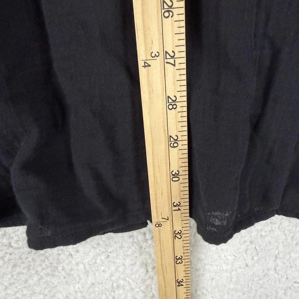 Old Navy Shirt Mens XXL‎ Tall Black Solid Long Sleeve Button Front Casual NWT